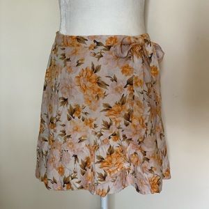 American Eagle floral mini skirt